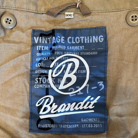 Brandit Men's size XXL Camel Military style Jacket - Picture 9 of 16